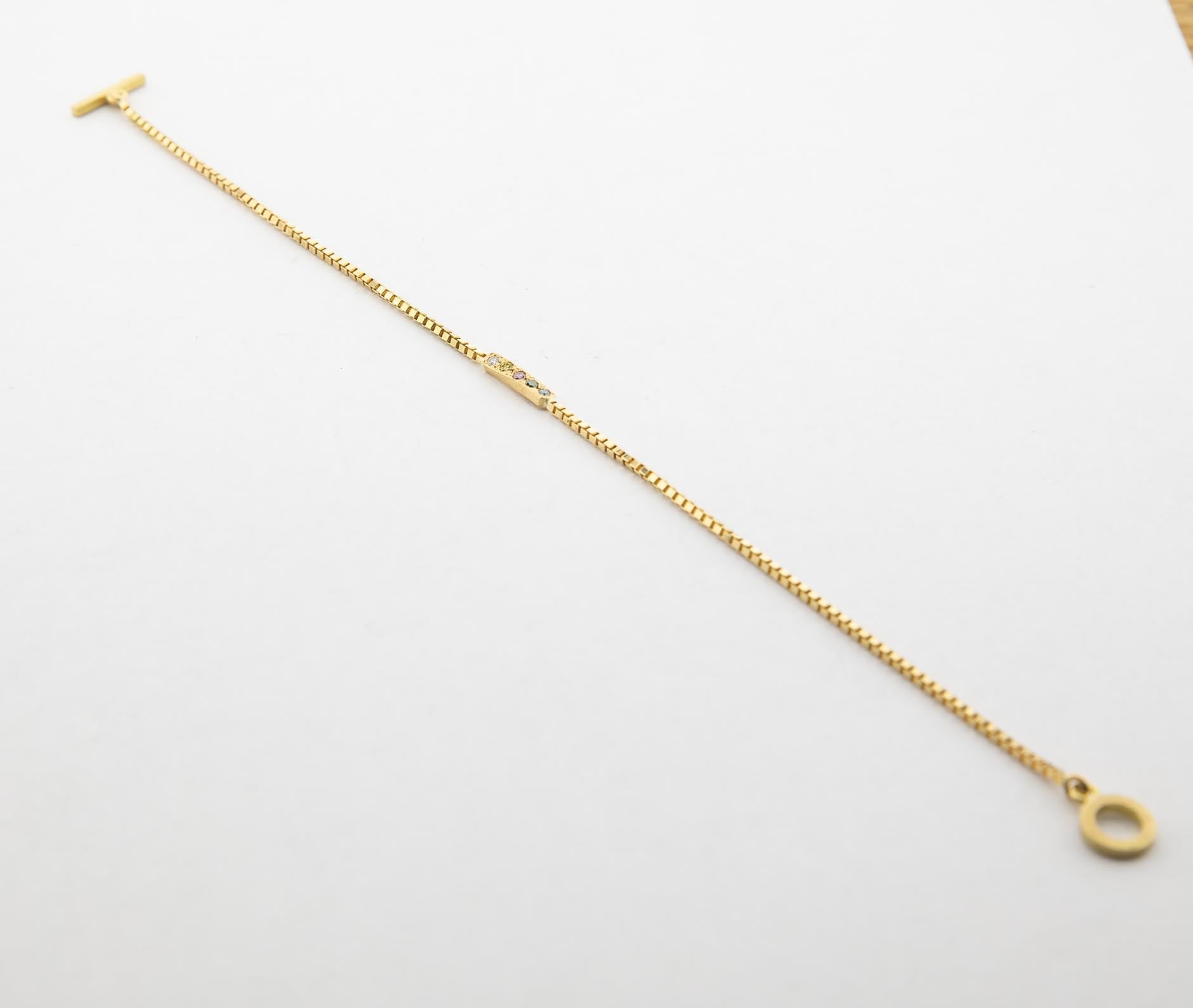 Armband, 750/000 Gold, Brillanten