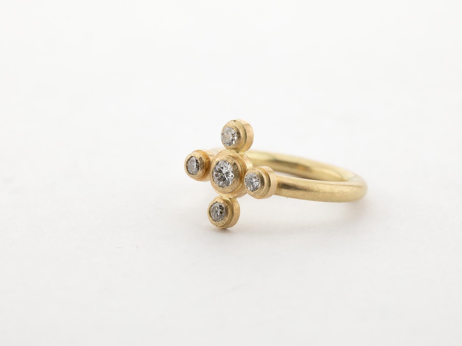 Ring, Brillanten, 750/000 Gold