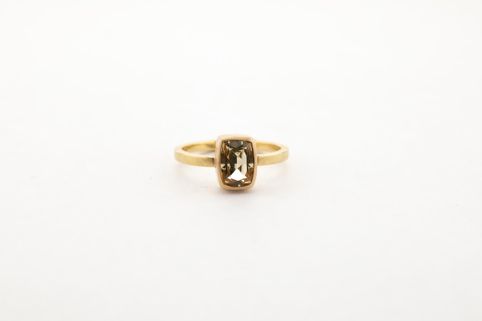 Ring, Goldberyll, 750/000 Gold