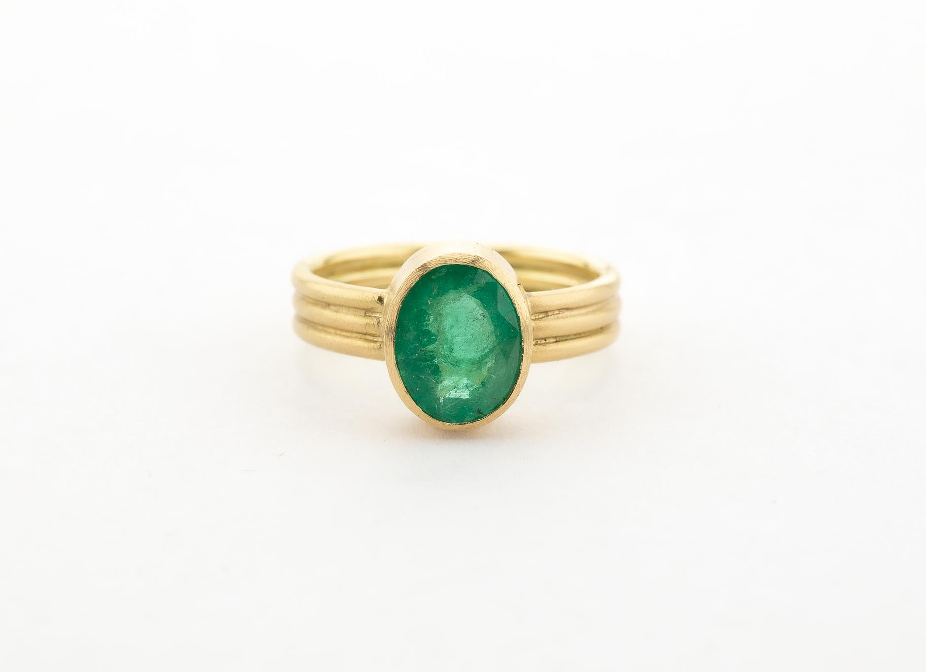 Ring, Smaragd, 750/000 Gold