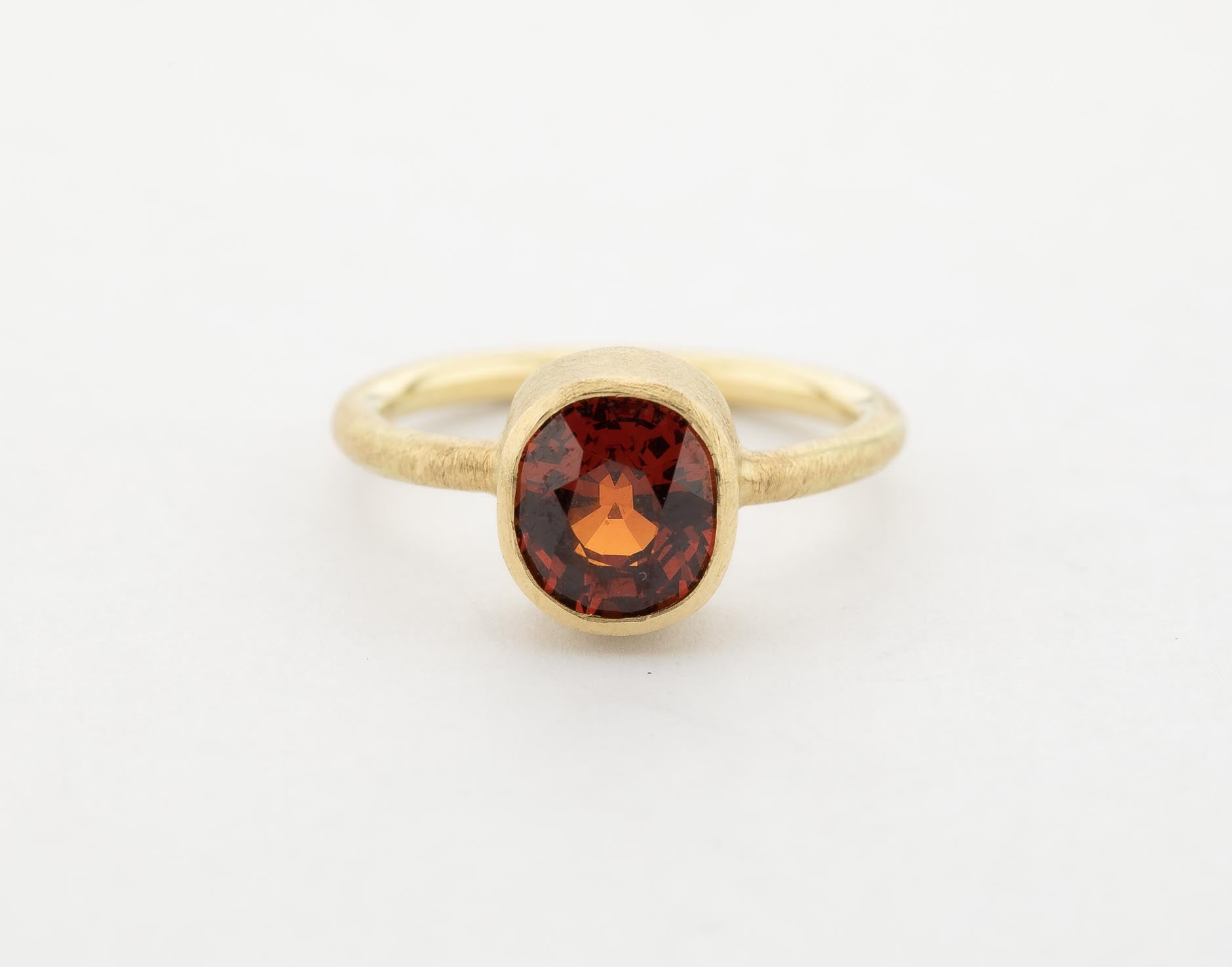 Ring, Spessartin, 750/000 Gld
