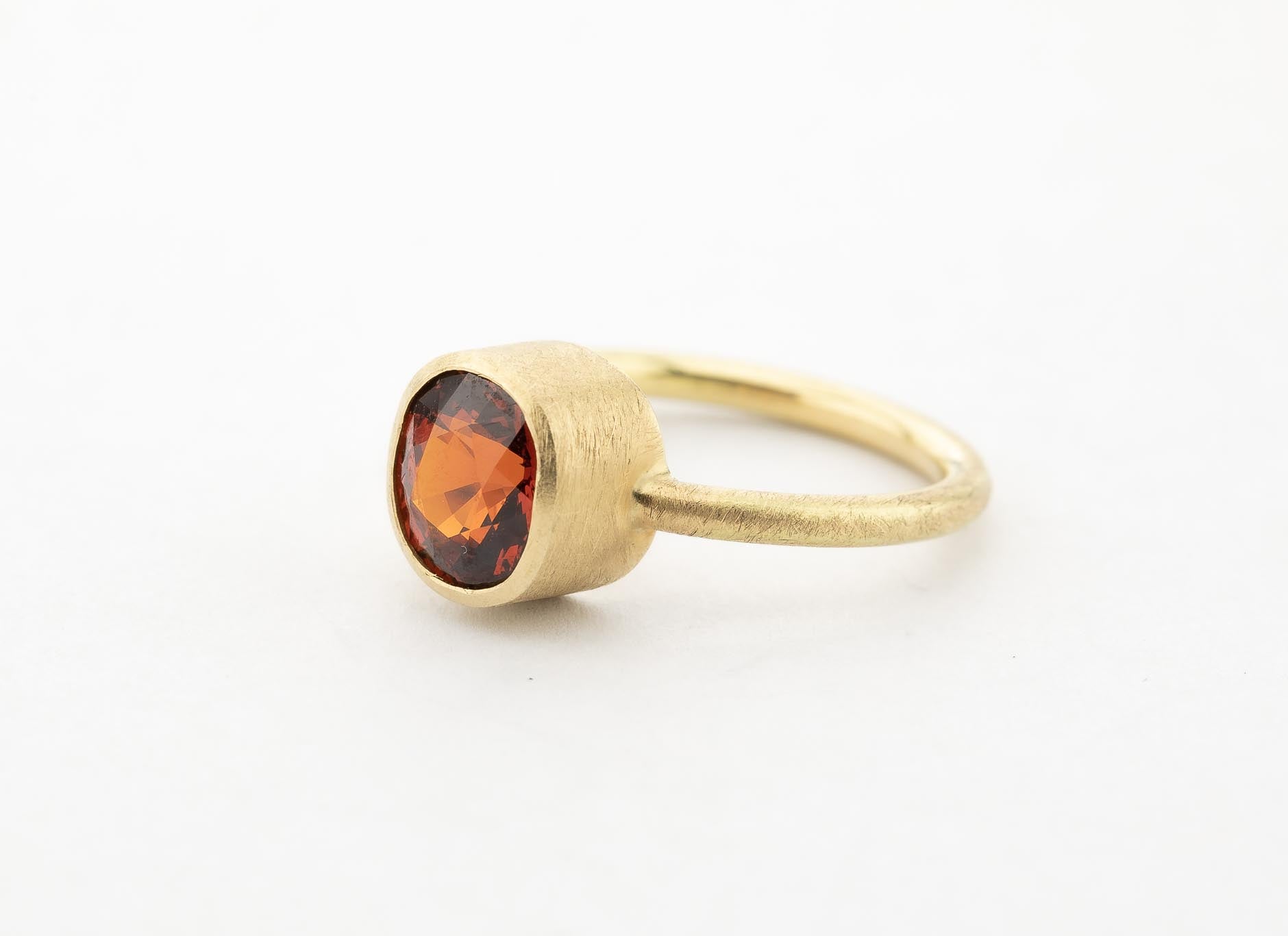 Ring, Spessartin, 750/000 Gld