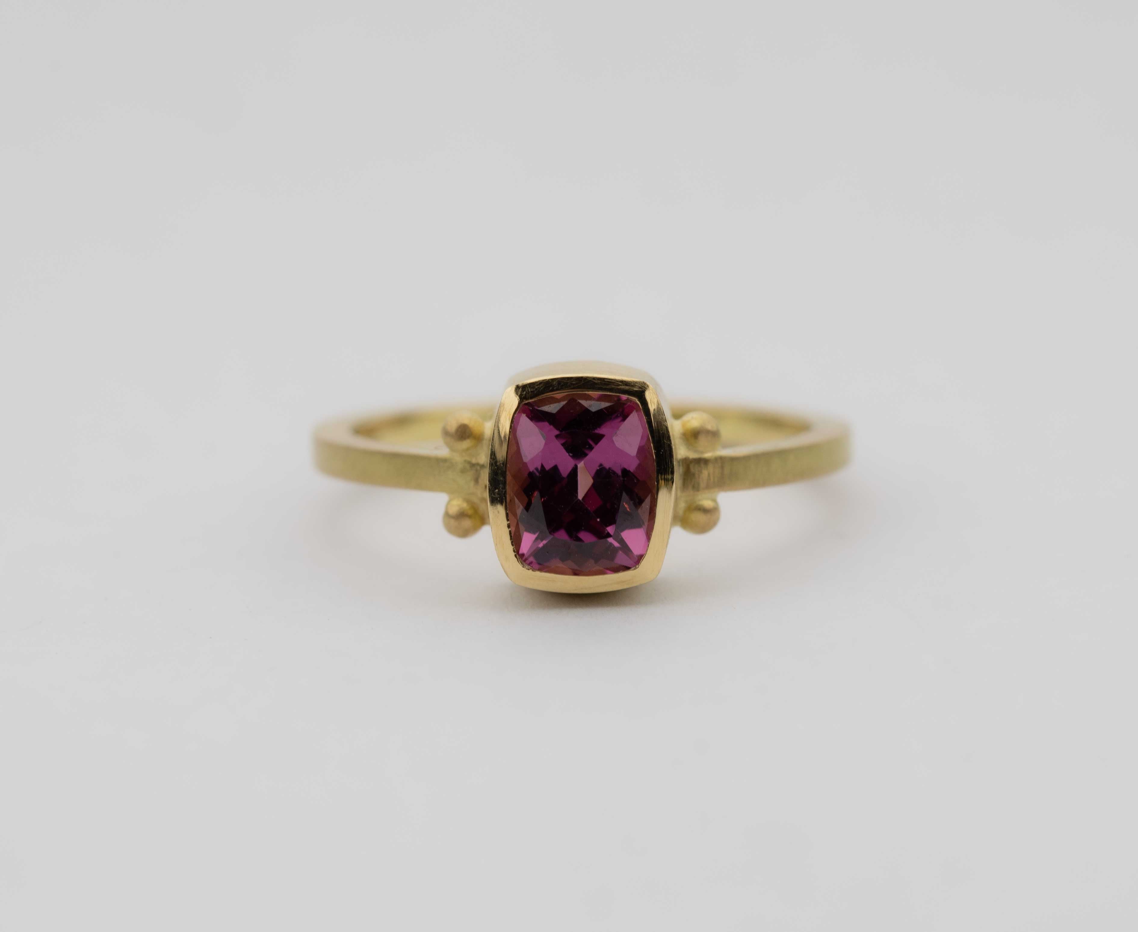 Ring Rhodolith-Granat & Gold
