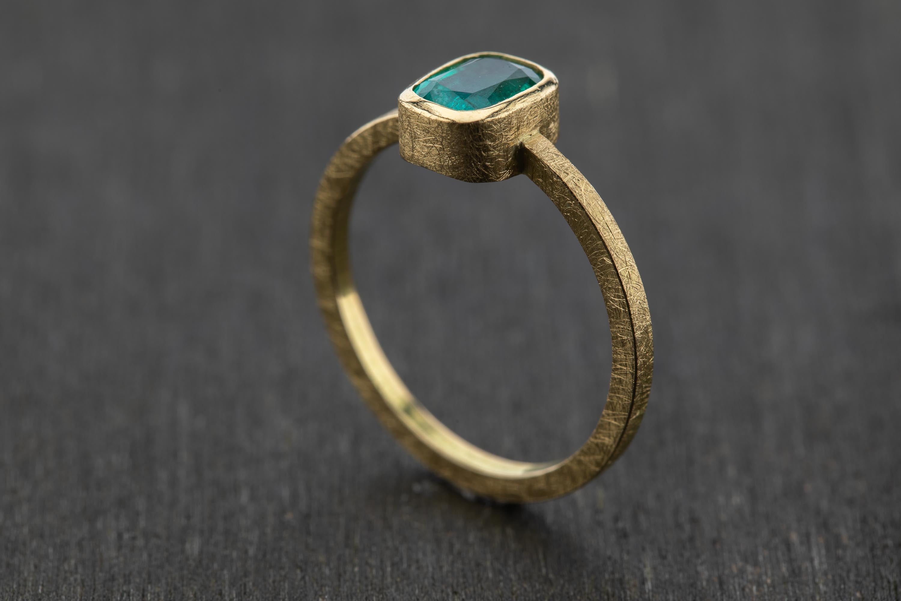 Ring, Smaragd & 750/000 Gold