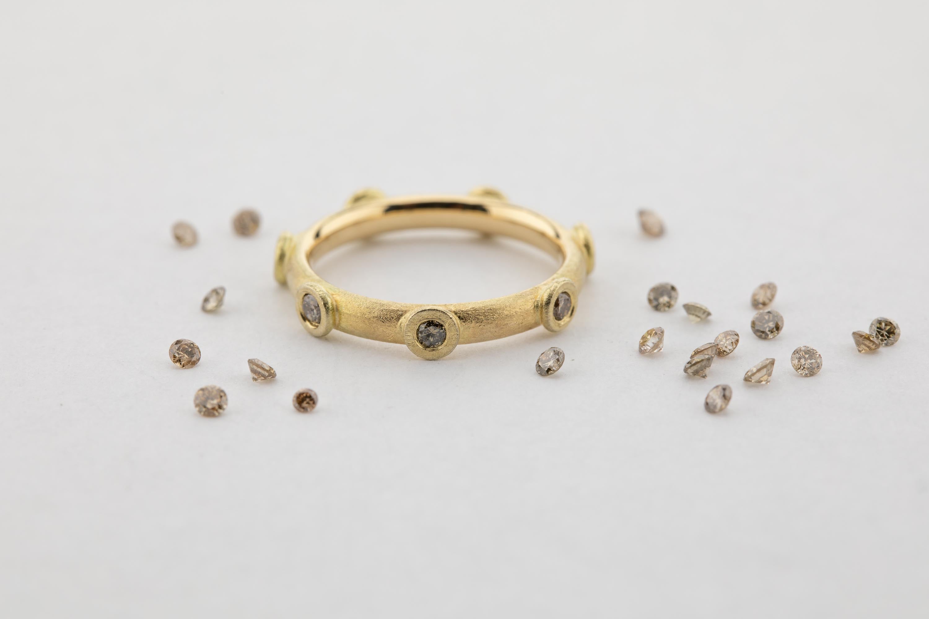 Ring, Brillanten & 750/000 Gold