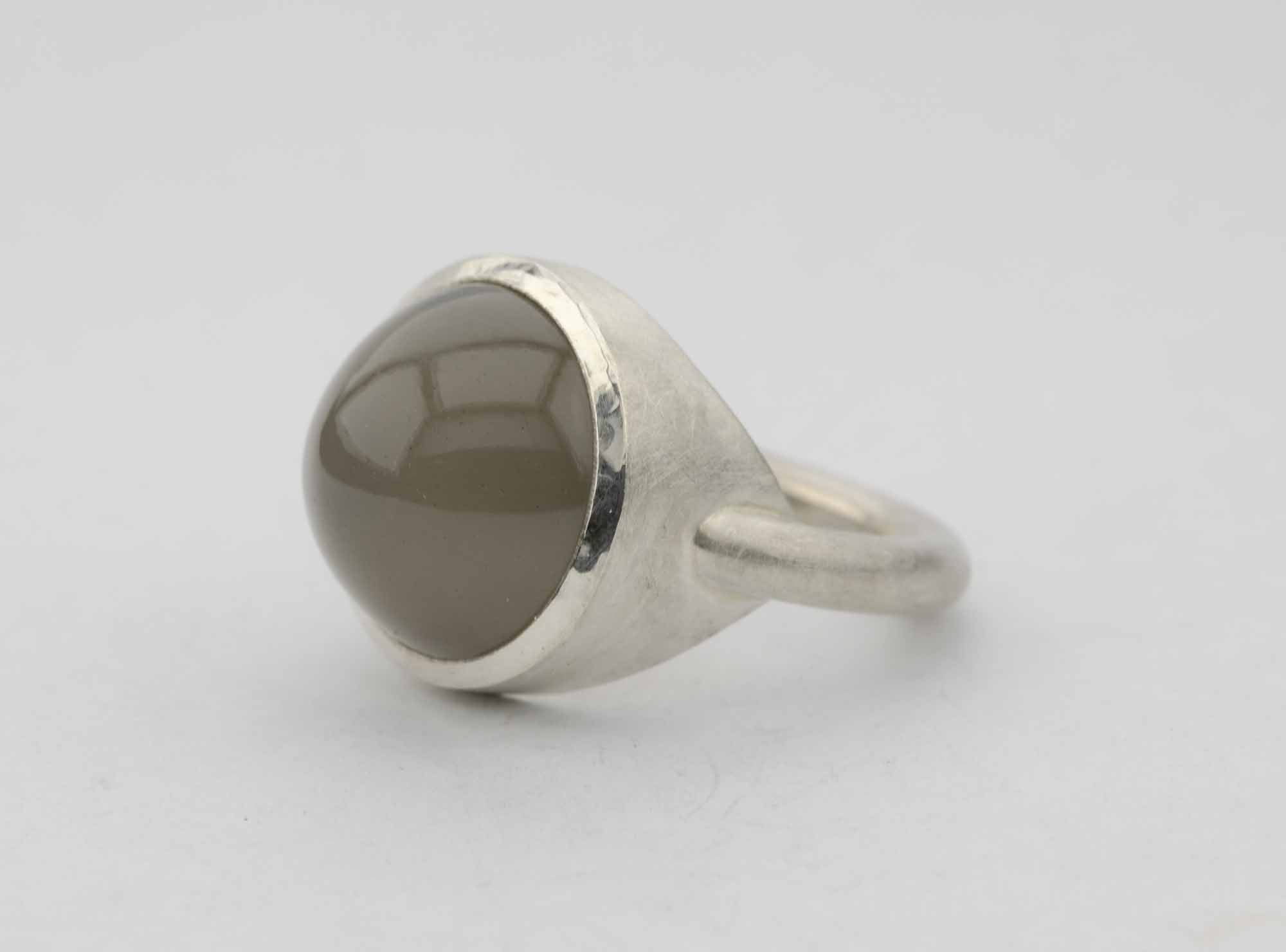 Ring Mondstein & Silber