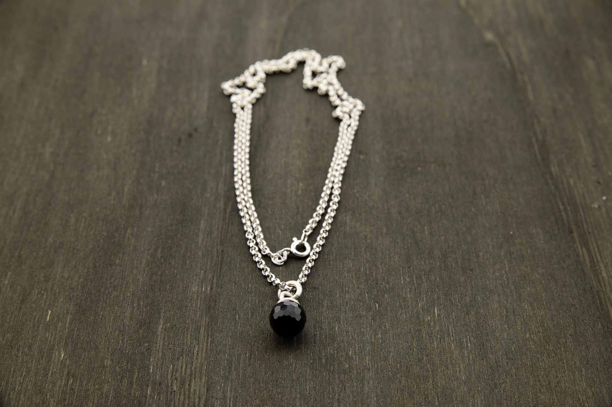 Collier Onyx & Silber